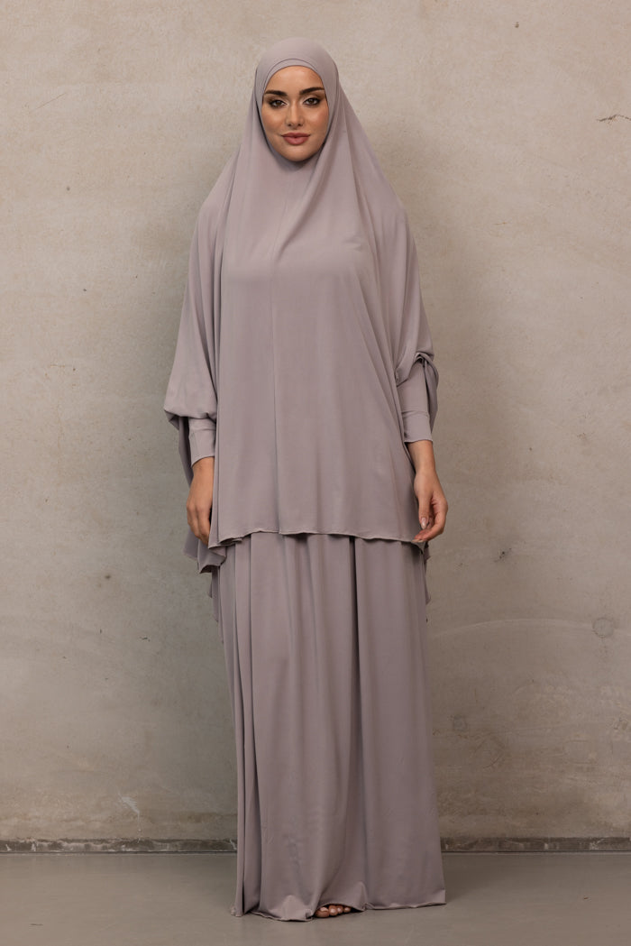 Jilbab Prayer Set - Purple Dove