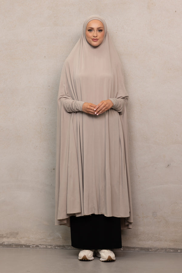 Women's XL Sleeved Jilbab - Beige