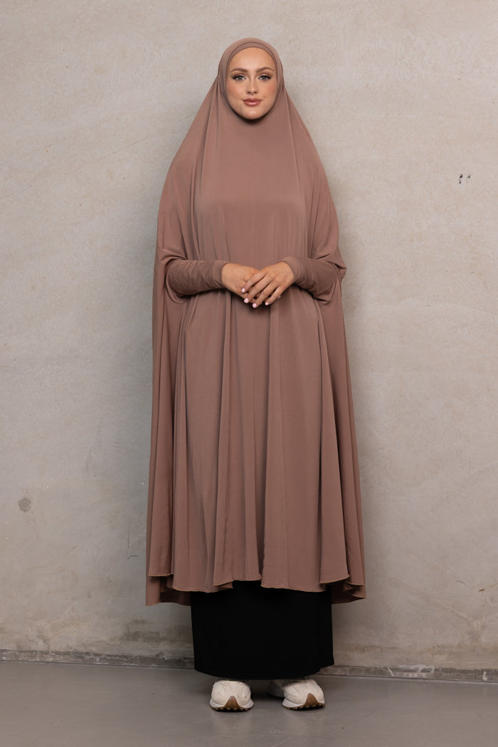 Women's XL Sleeved Jilbab - Fango
