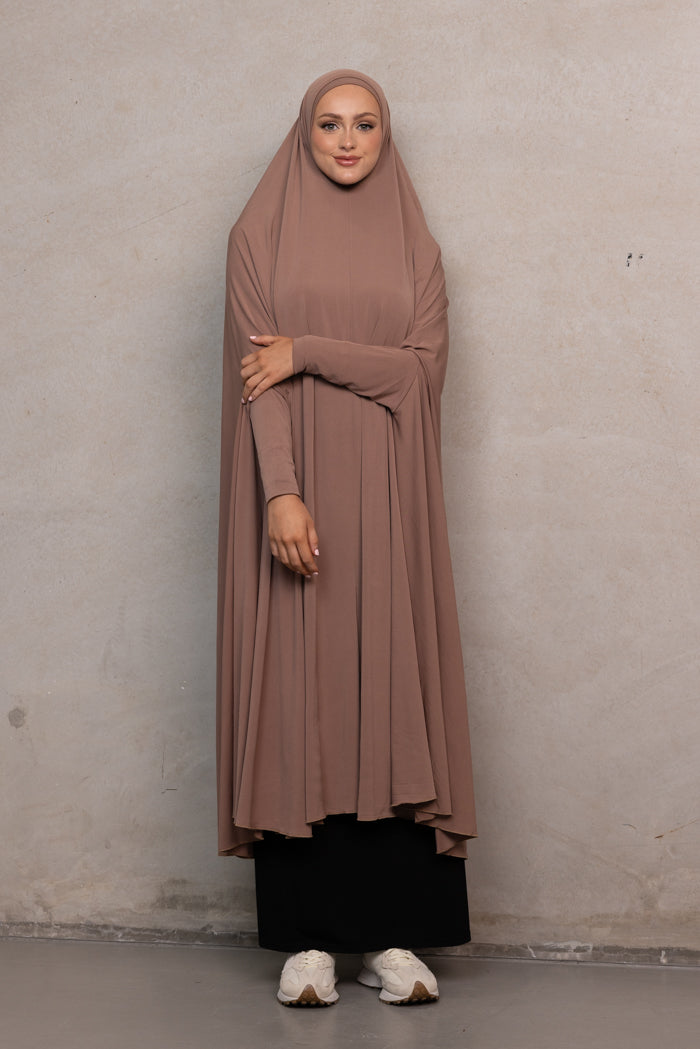 Women's XL Sleeved Jilbab - Fango