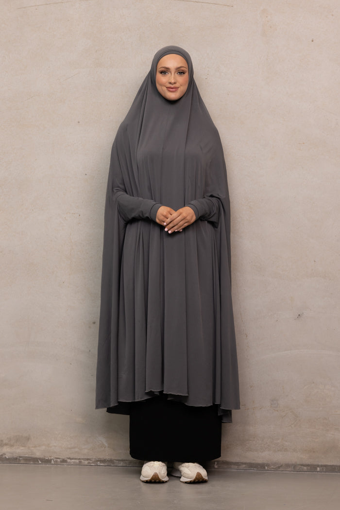 Women's XL Sleeved Jilbab - Iron