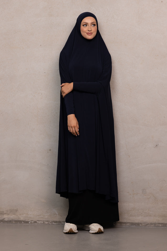 Women's XL Sleeved Jilbab - Navy