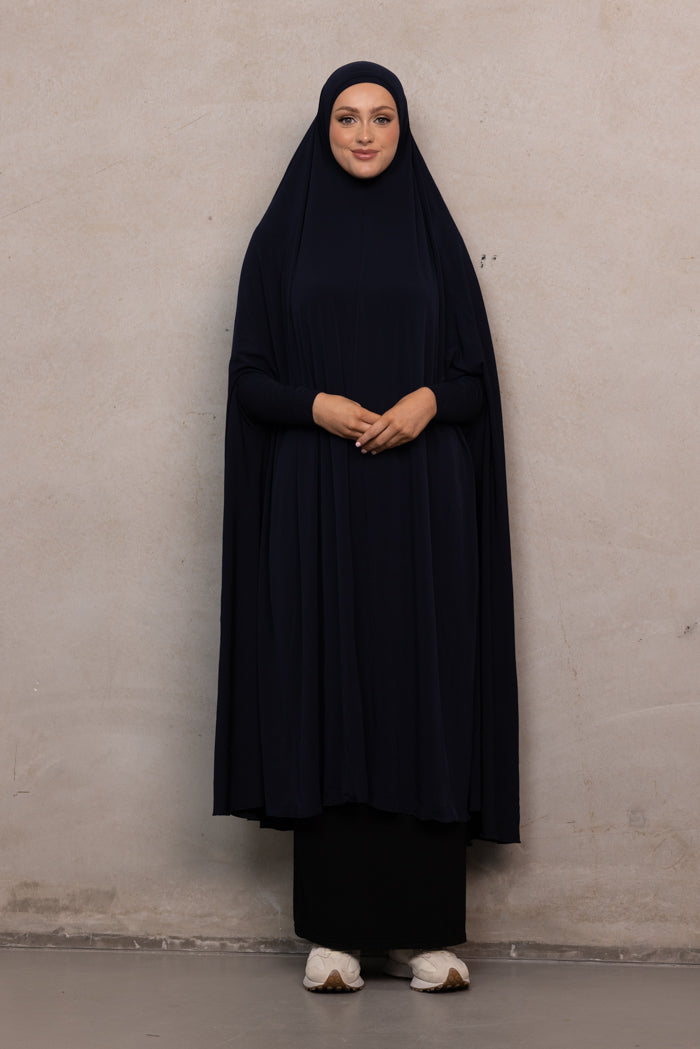 Women's XL Sleeved Jilbab - Navy