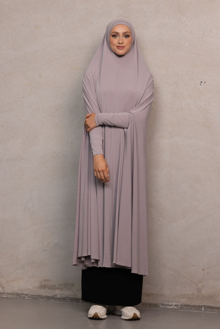 Women's XL Sleeved Jilbab - Purple Dove