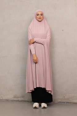 Women's XL Sleeved Jilbab - Rosewood