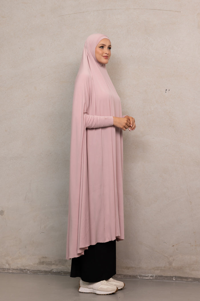 Women's XL Sleeved Jilbab - Rosewood