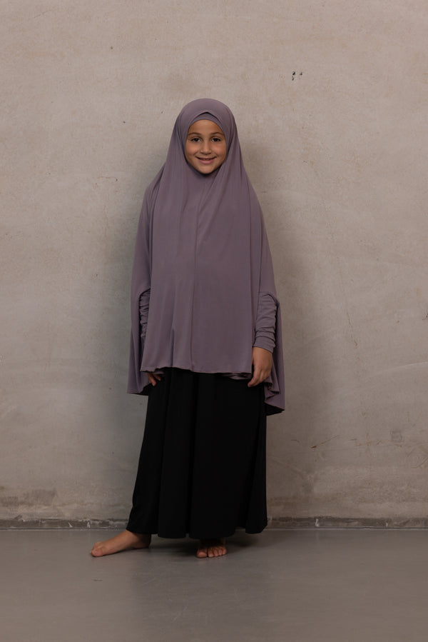 Girls Sleeved Jilbab - Lavender