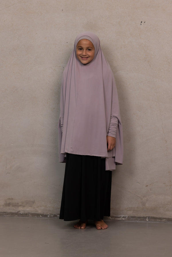 Girls Sleeved Jilbab - Mauve