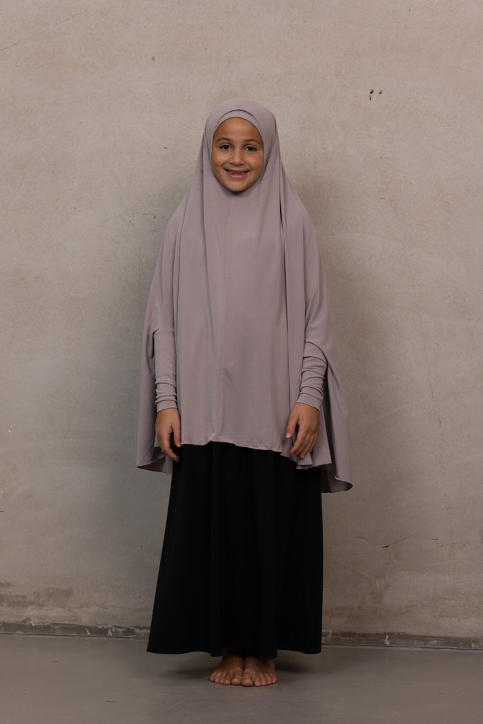 Girls Sleeved Jilbab - Purple Dove