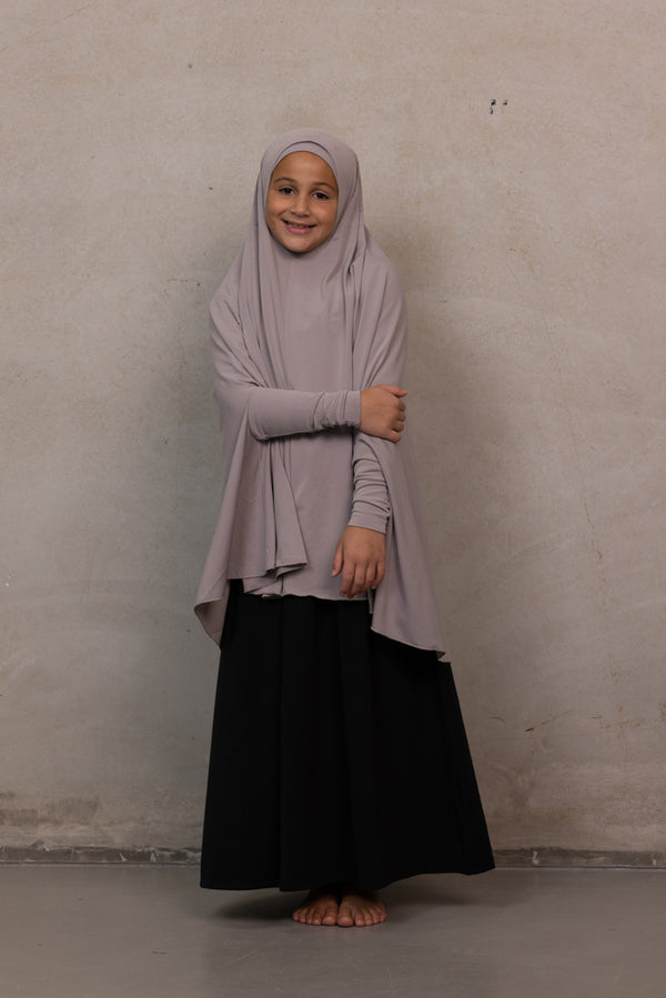 Girls Sleeved Jilbab - Purple Dove