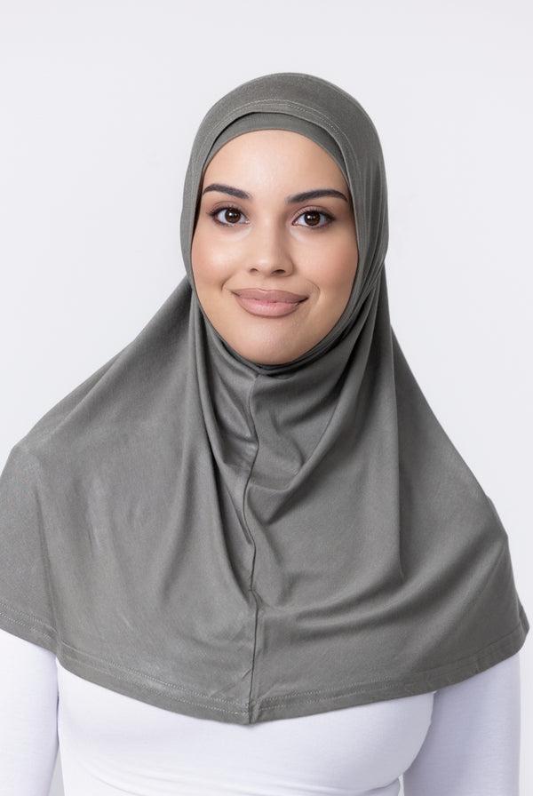 Ladies 2pc Jersey Hijab - 48 Sage