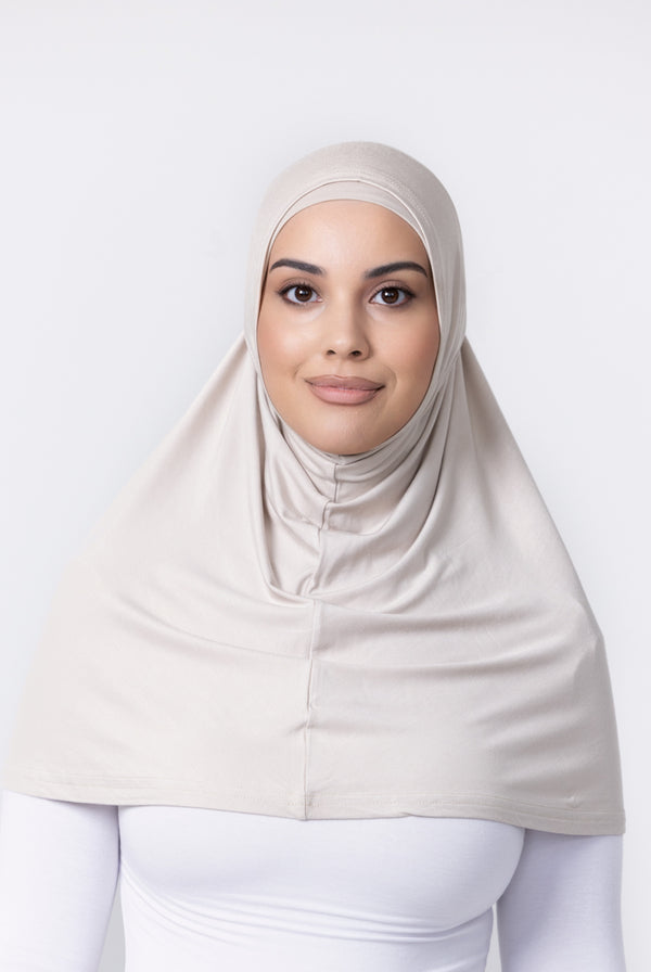 Ladies 2pc Jersey Hijab - 73 Stone