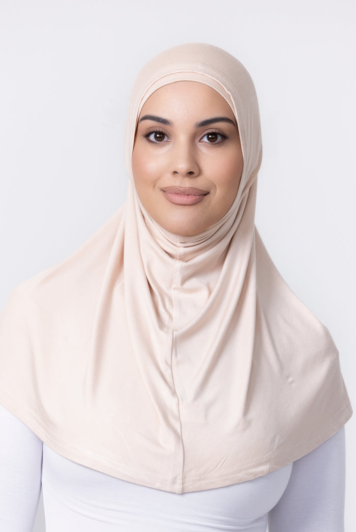 Ladies 2pc Jersey Hijab - 78 Light Beige