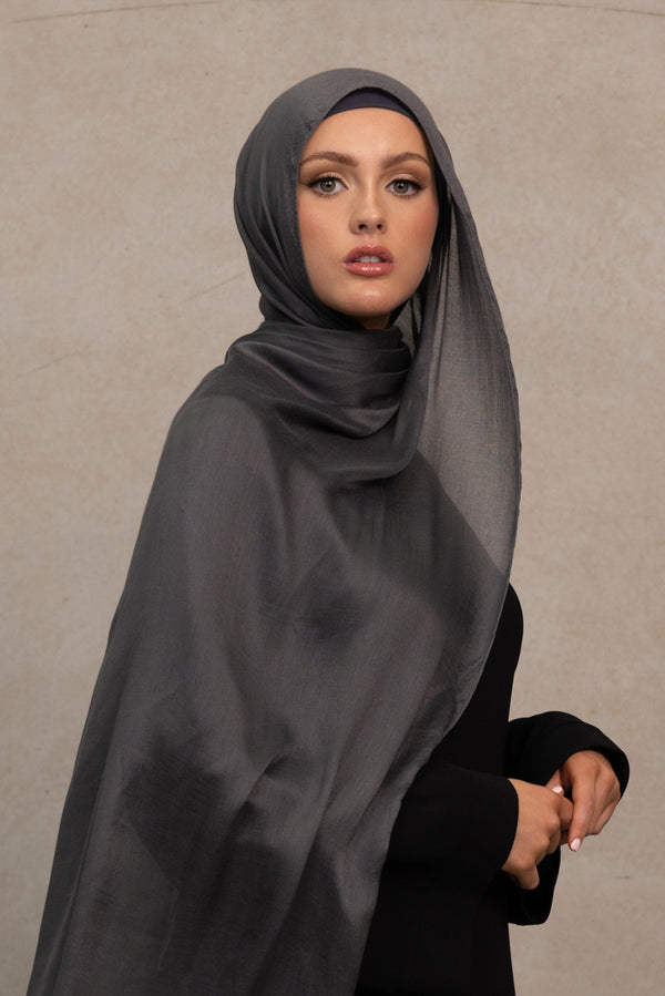 Modal Hijab - Charcoal