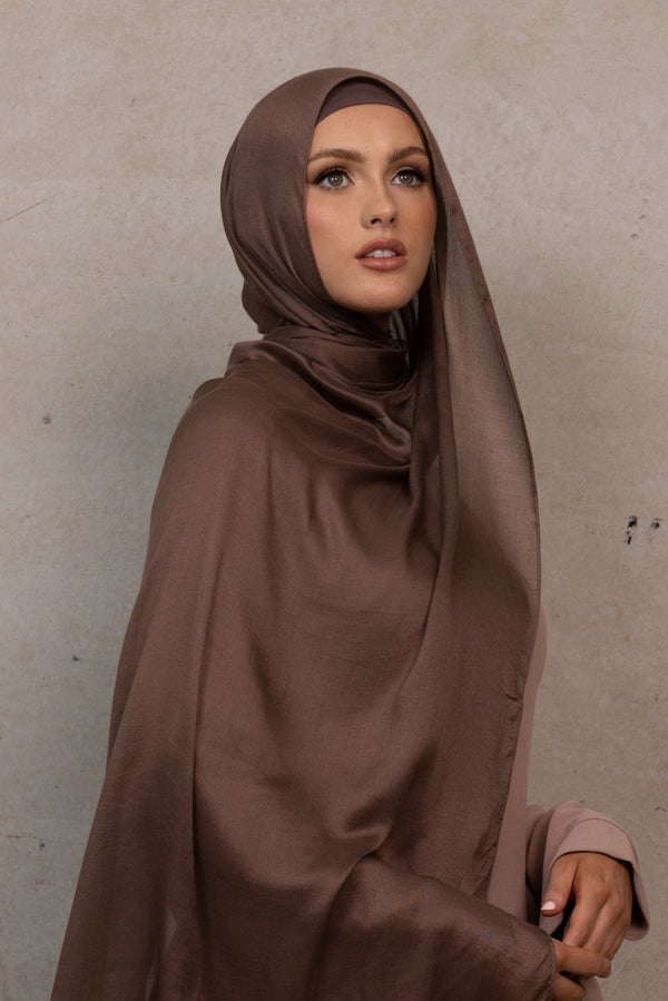 Modal Hijab - Deep Taupe