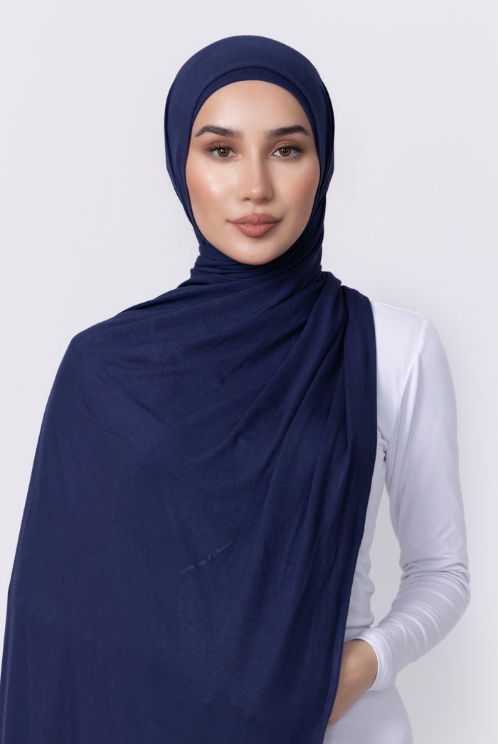 Jersey Hijab - 33 Navy