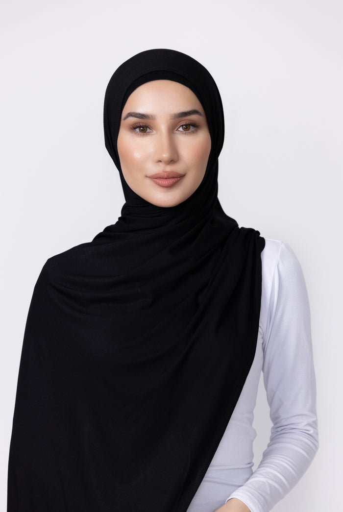 Jersey Hijab - 3 Black