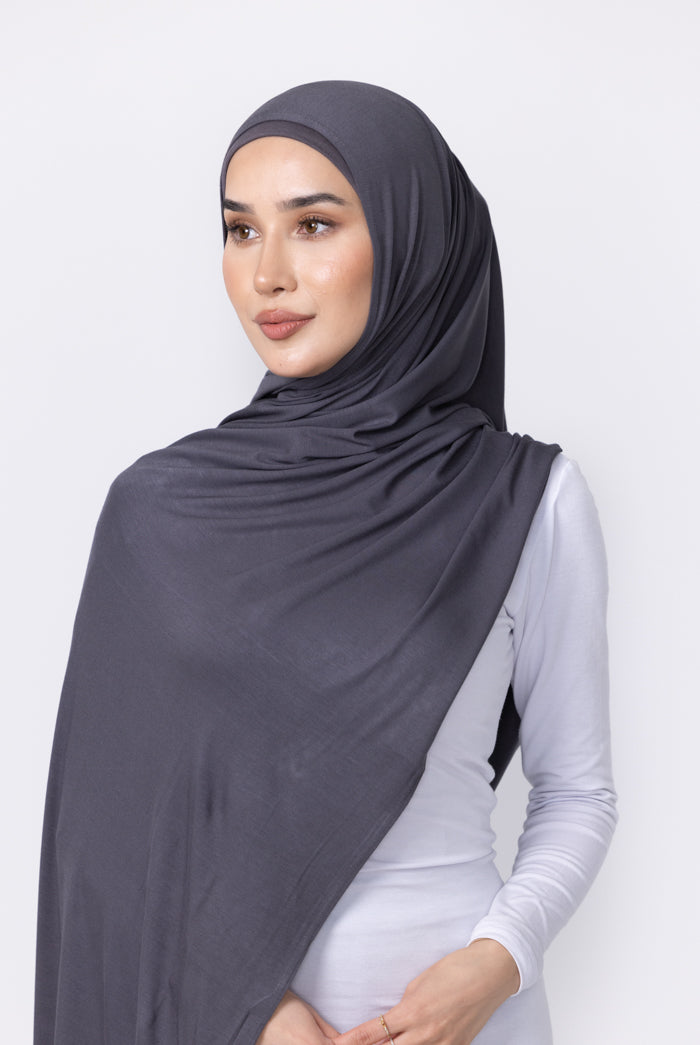 Jersey Hijab - 40 Charcoal