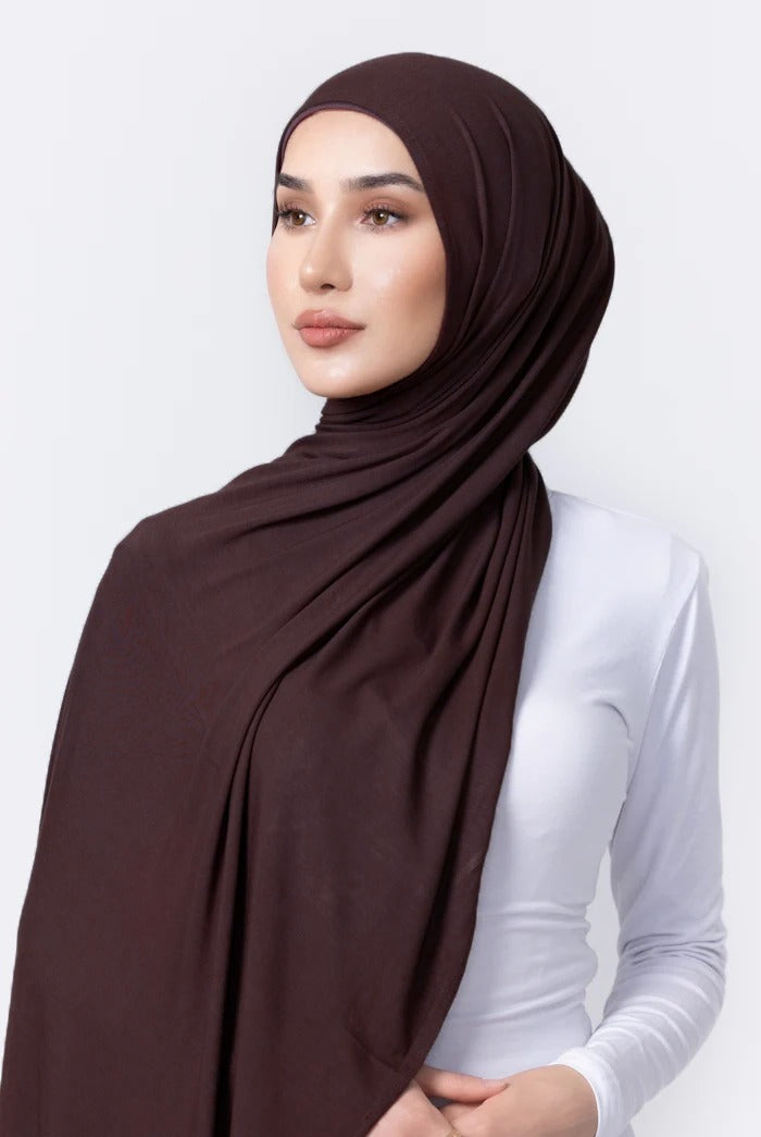 Jersey Hijab - 44 Chocolate