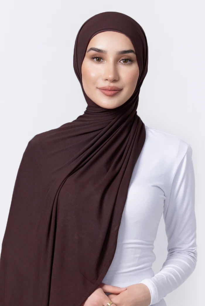 Jersey Hijab - 44 Chocolate