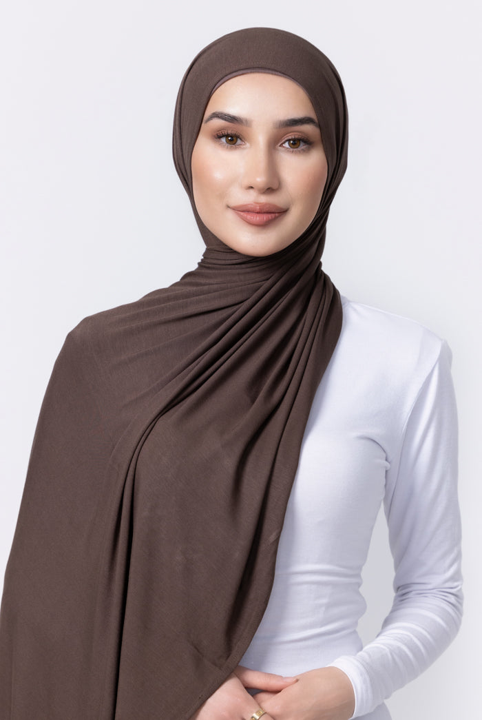 Jersey Hijab - 47 Dark Taupe