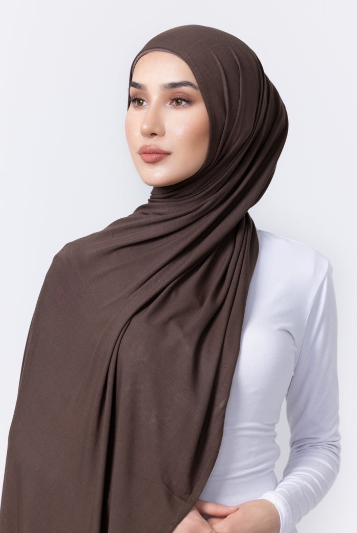 Jersey Hijab - 47 Dark Taupe