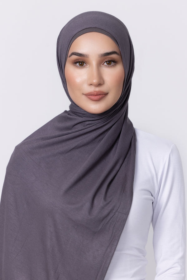 Jersey Shawl - 55 Charcoal
