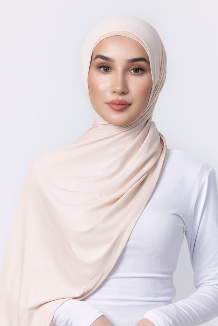 Jersey Hijab - 78 Light Beige