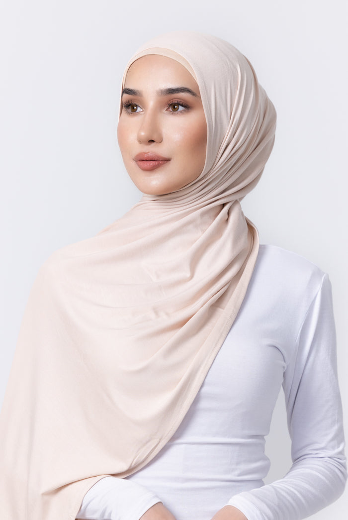 Jersey Hijab - 78 Light Beige