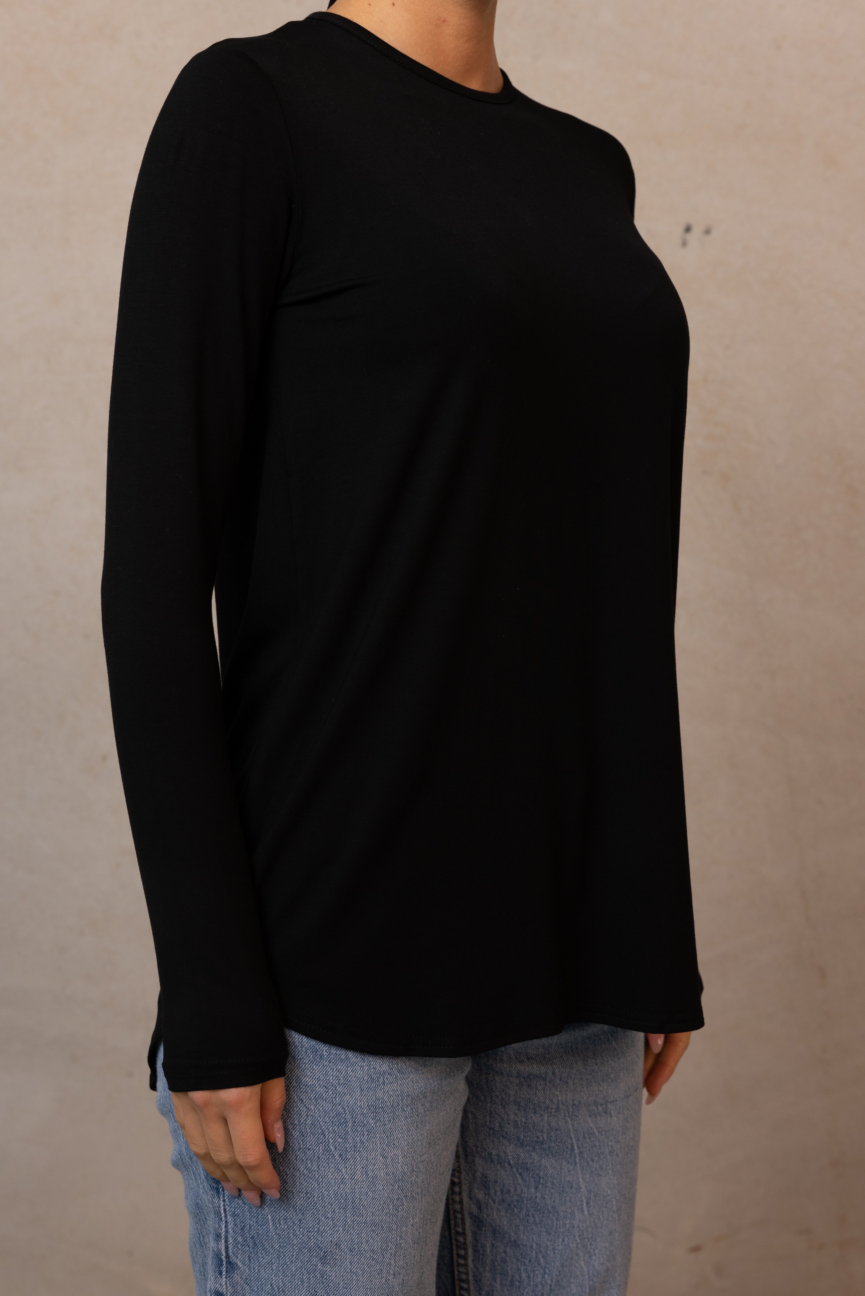 Jersey Essential Body Top - Black