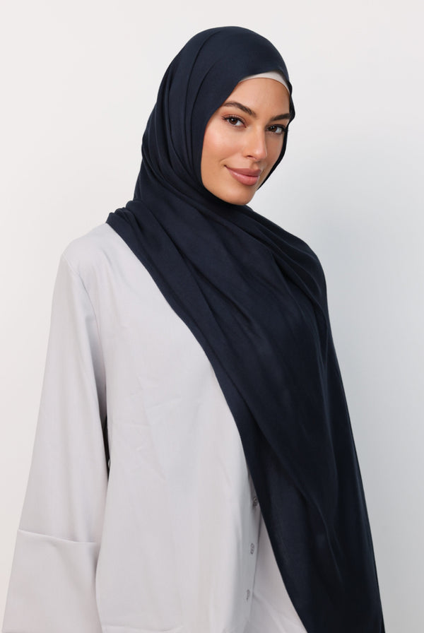 Premium Viscose Hijab - Blueberry