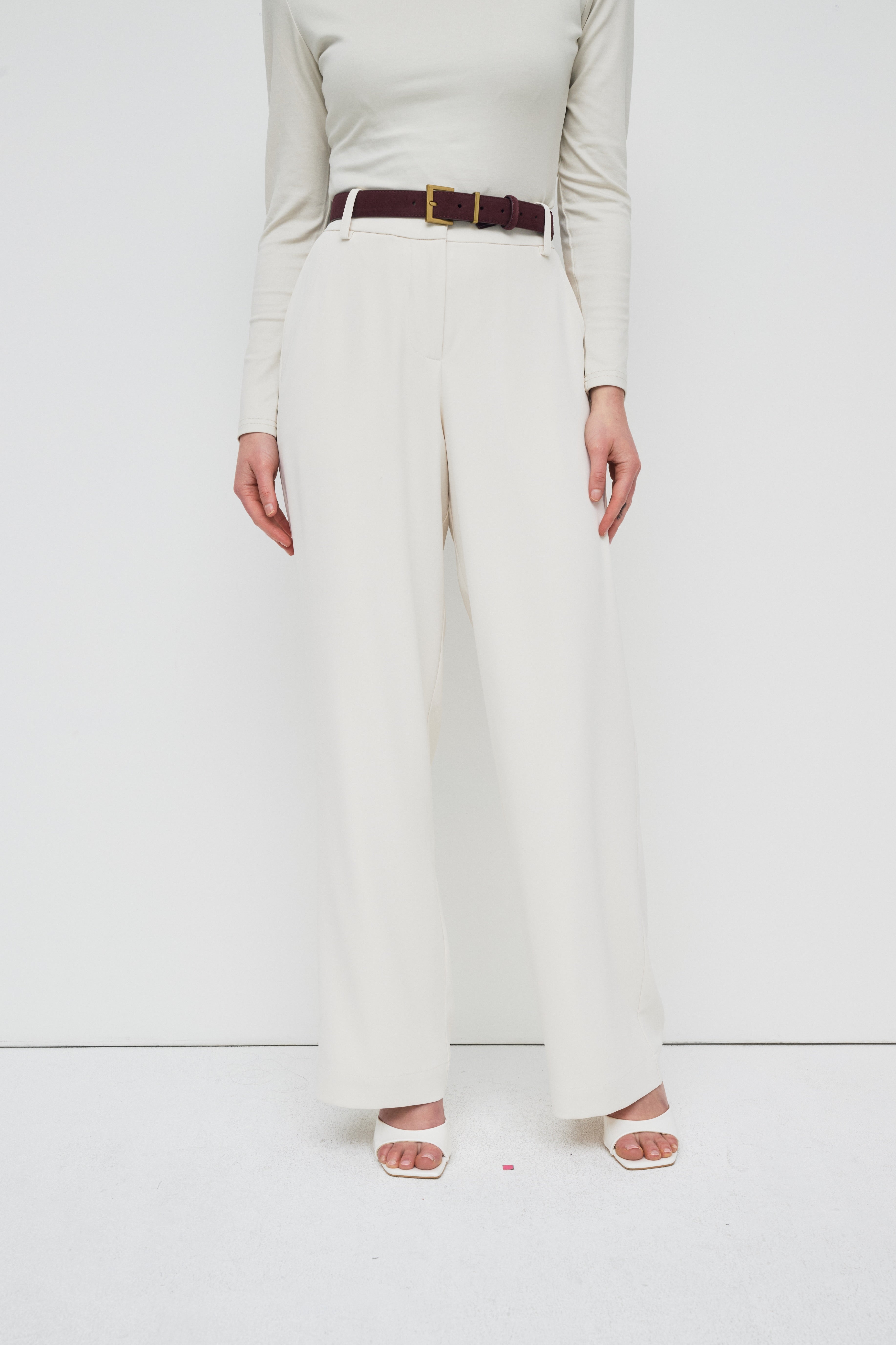 Classic Thin Buckle Belt - Mulberry