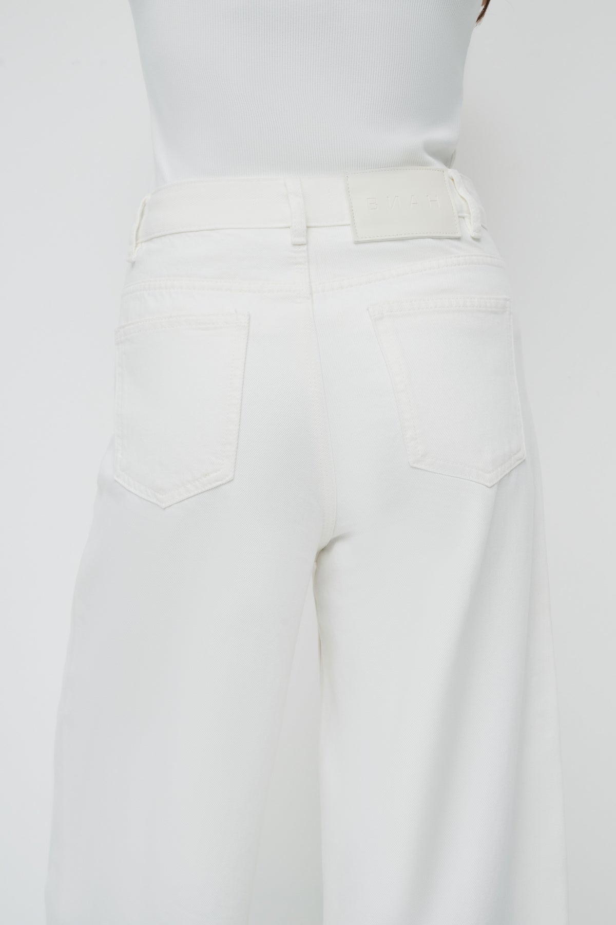 May Wide Leg Jeans - White