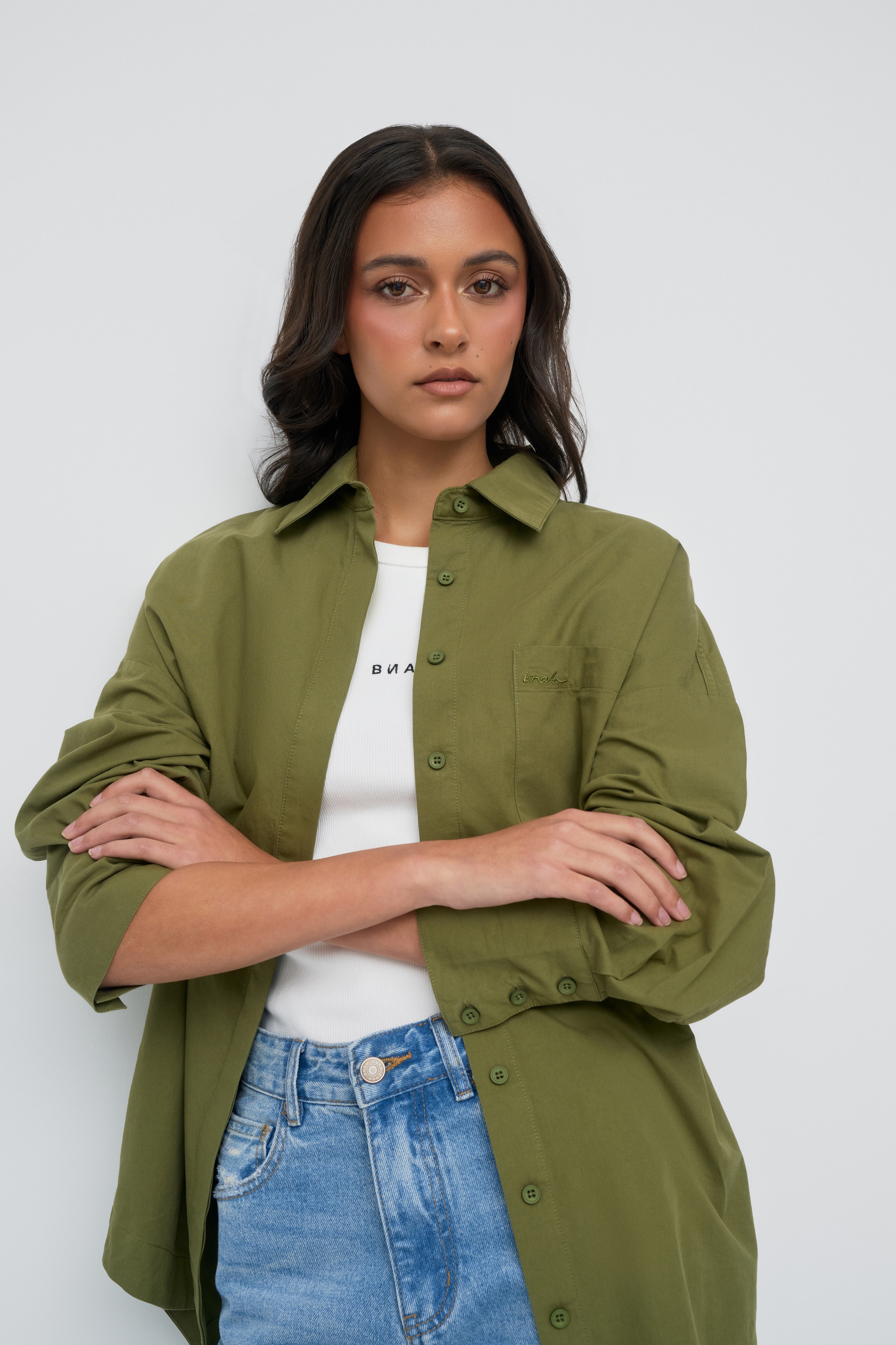 The Ayah Shirt - Olive Green