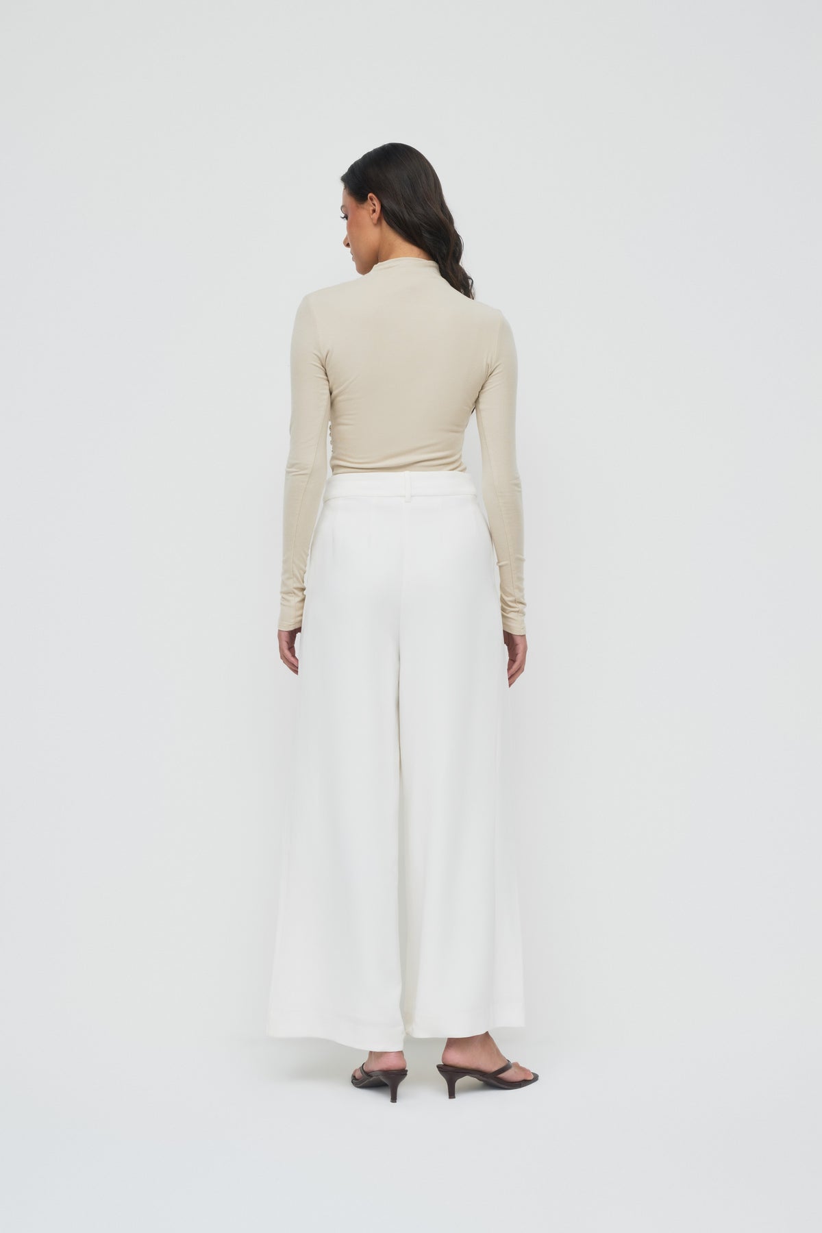 Amelie Pleated Pants - White
