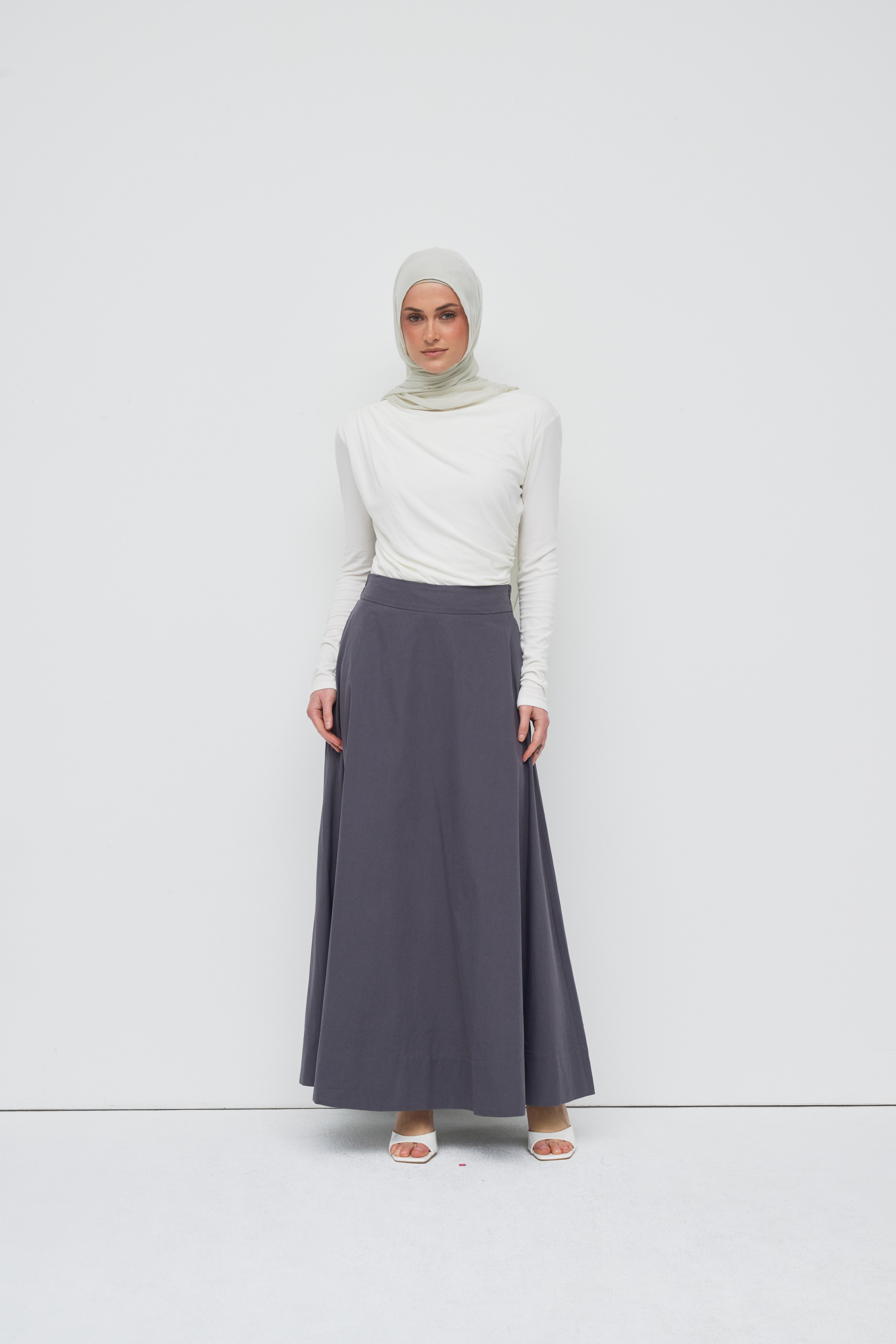 Sydney A Line Skirt - Vintage Indigo