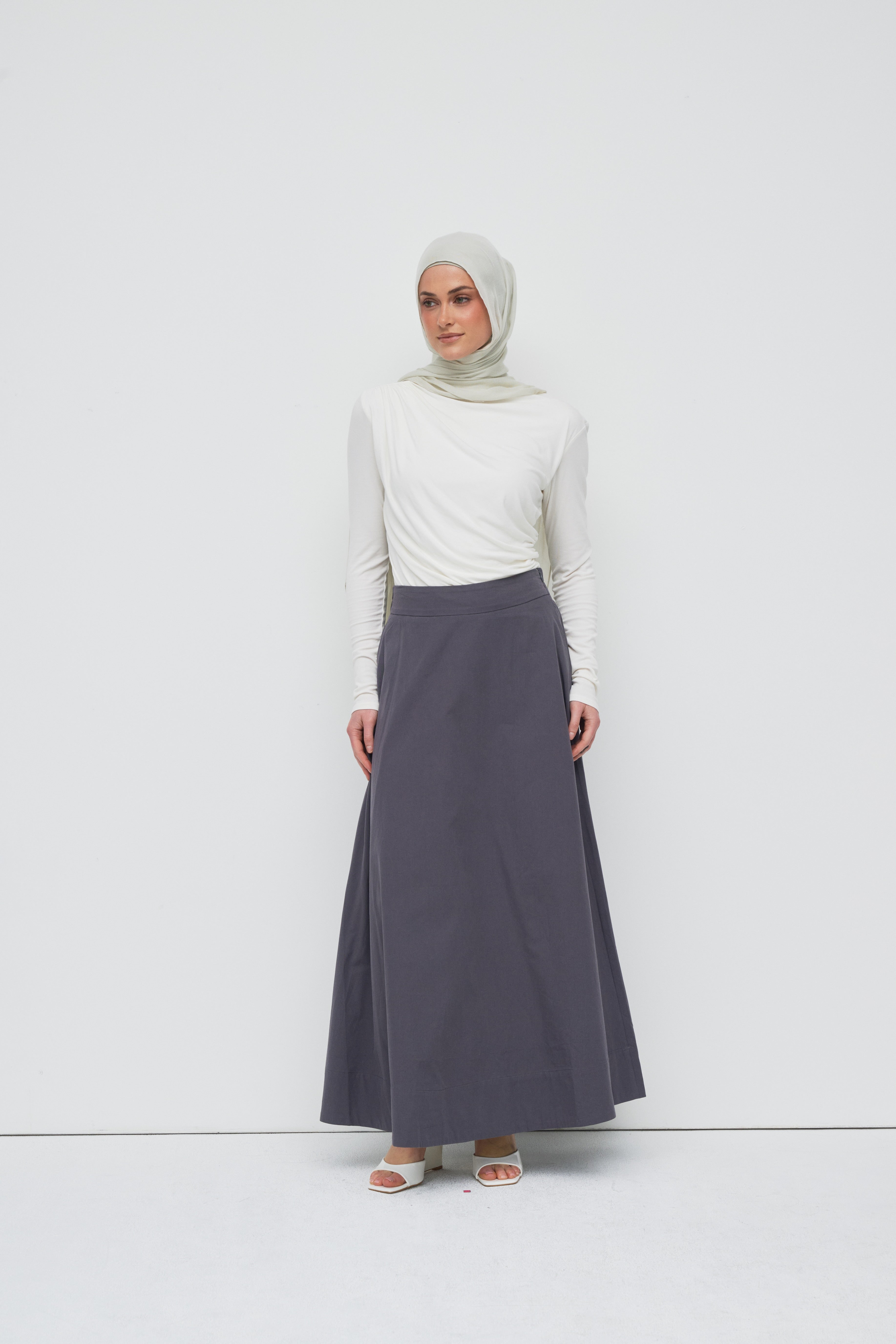 Sydney A Line Skirt - Vintage Indigo