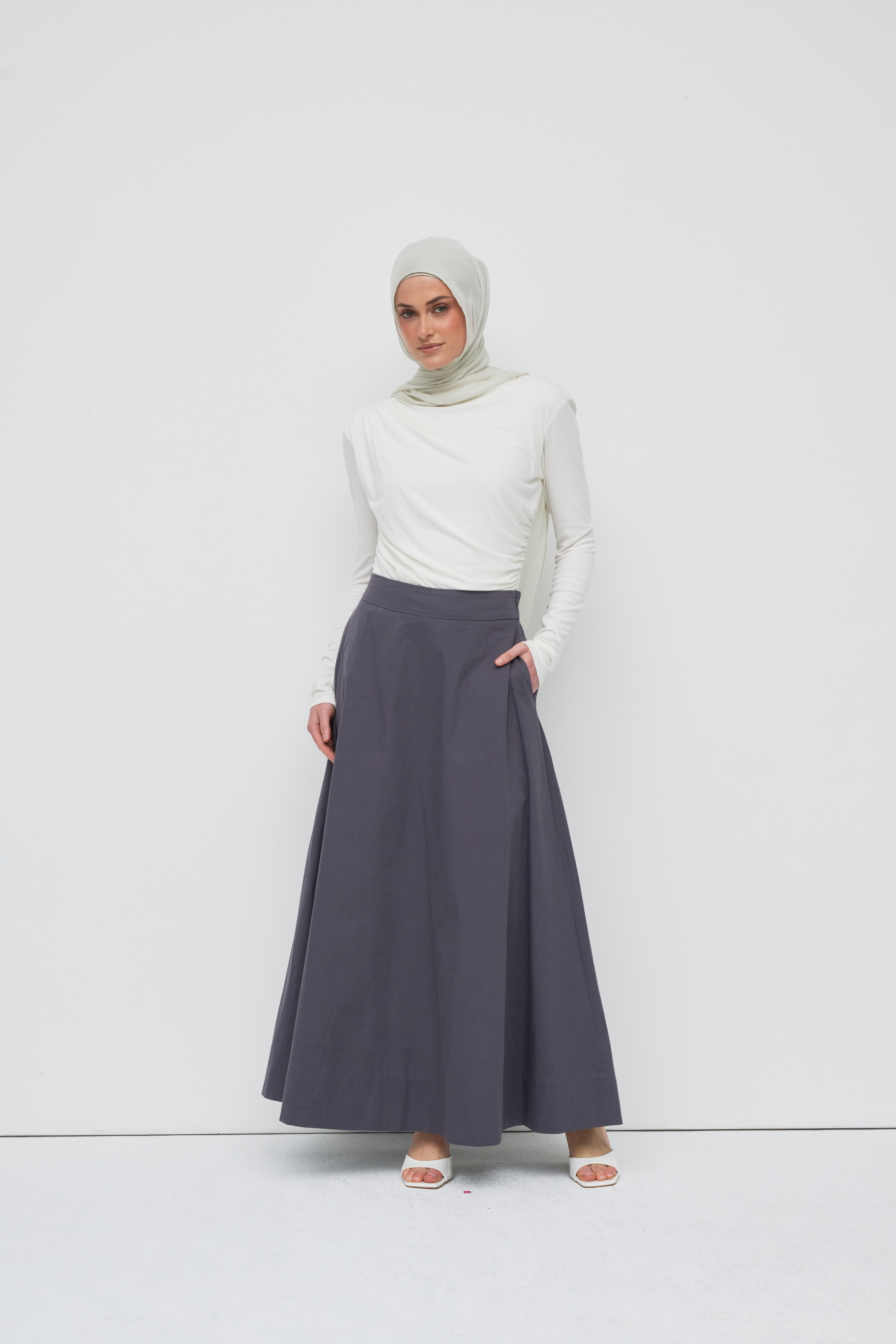 Sydney A Line Skirt - Vintage Indigo