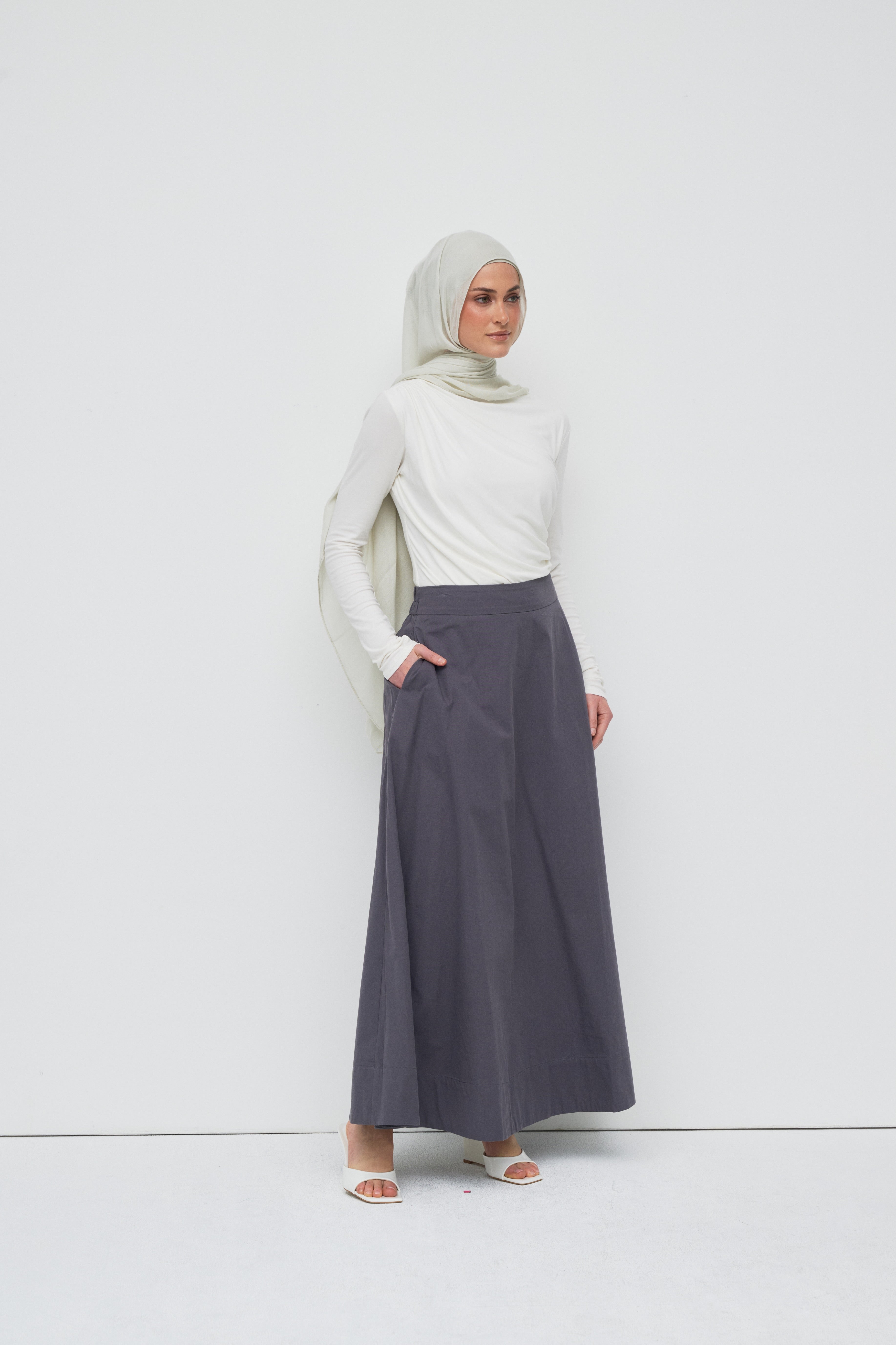 Sydney A Line Skirt - Vintage Indigo