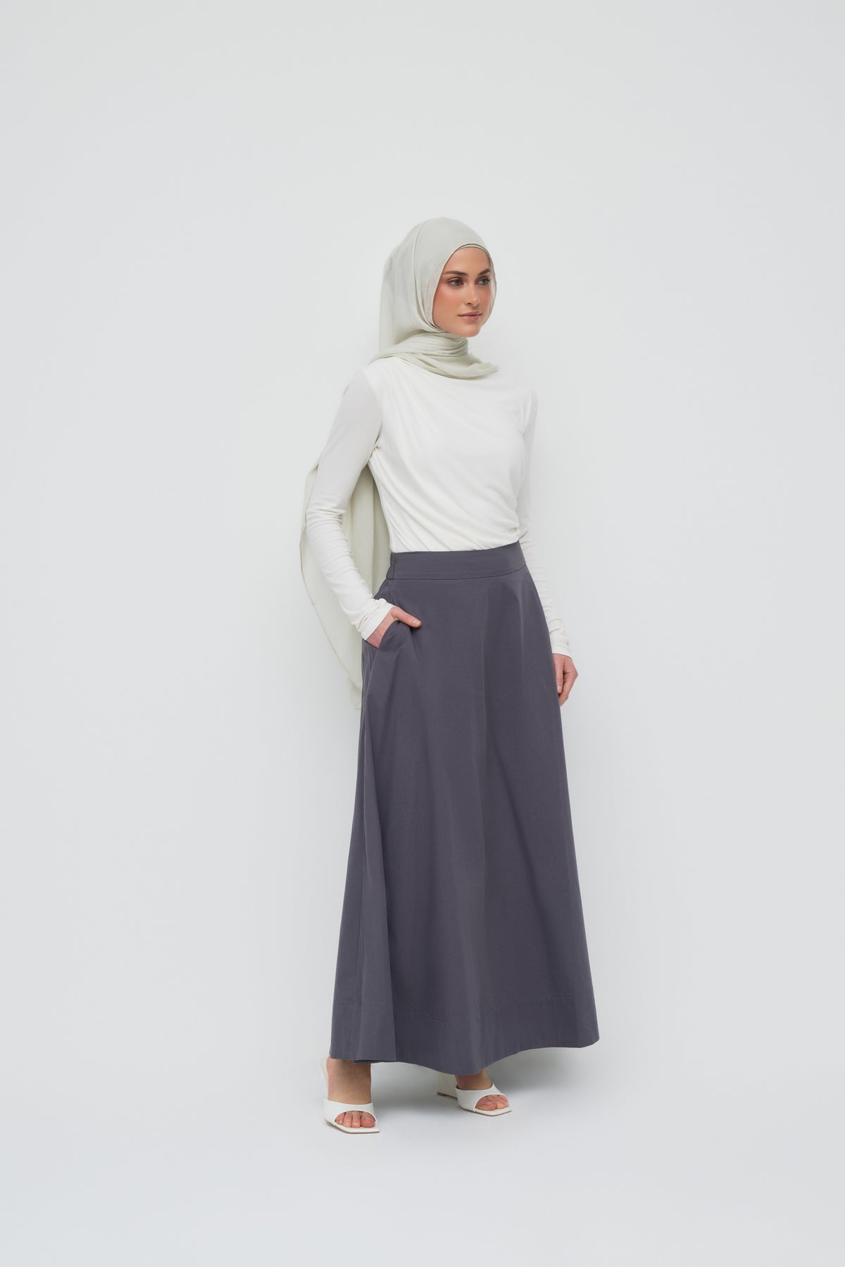 Sydney A Line Skirt - Vintage Indigo