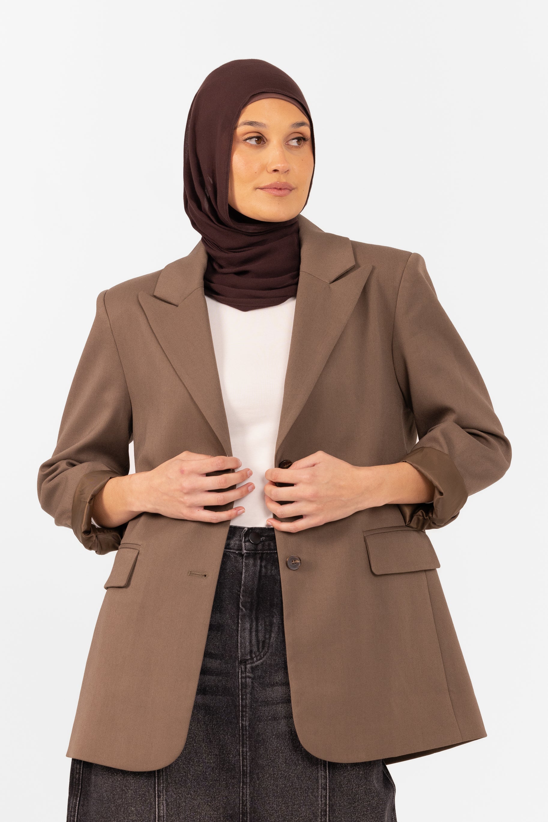 Bianca Oversized Blazer - Cocoa