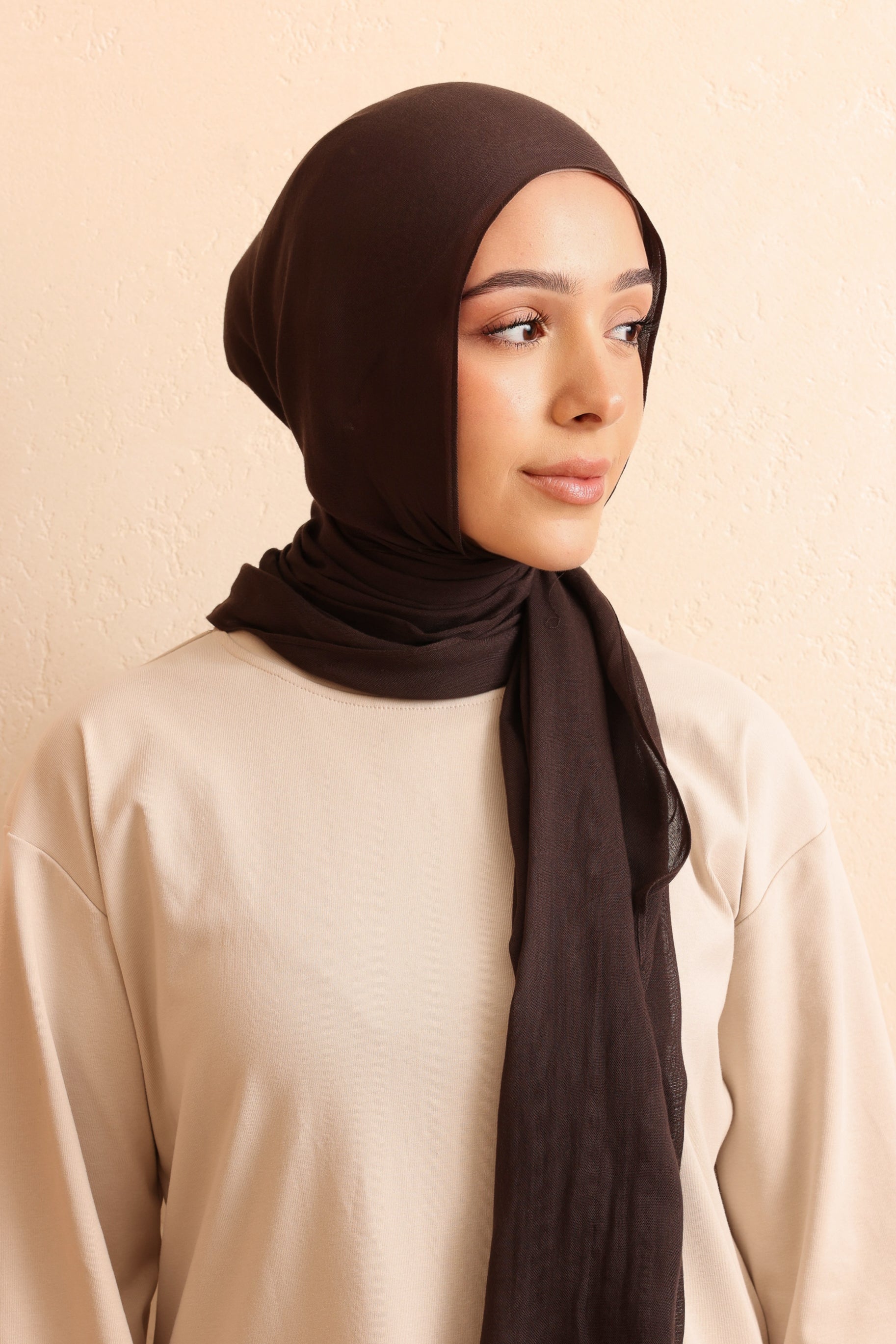 Single Stitched Modal Hijab - Cedar