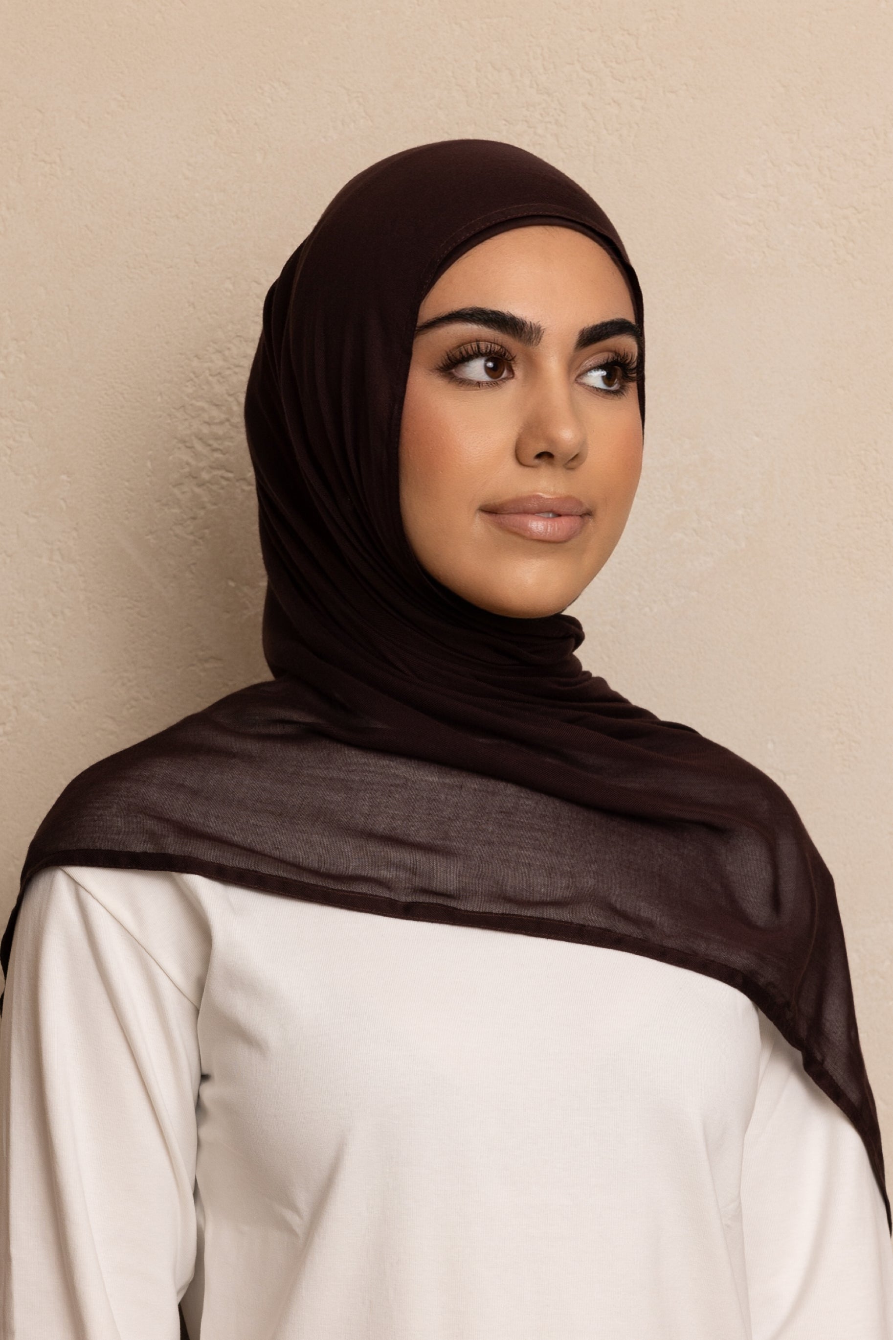 Double Stitched Modal Hijab Set - Cedar