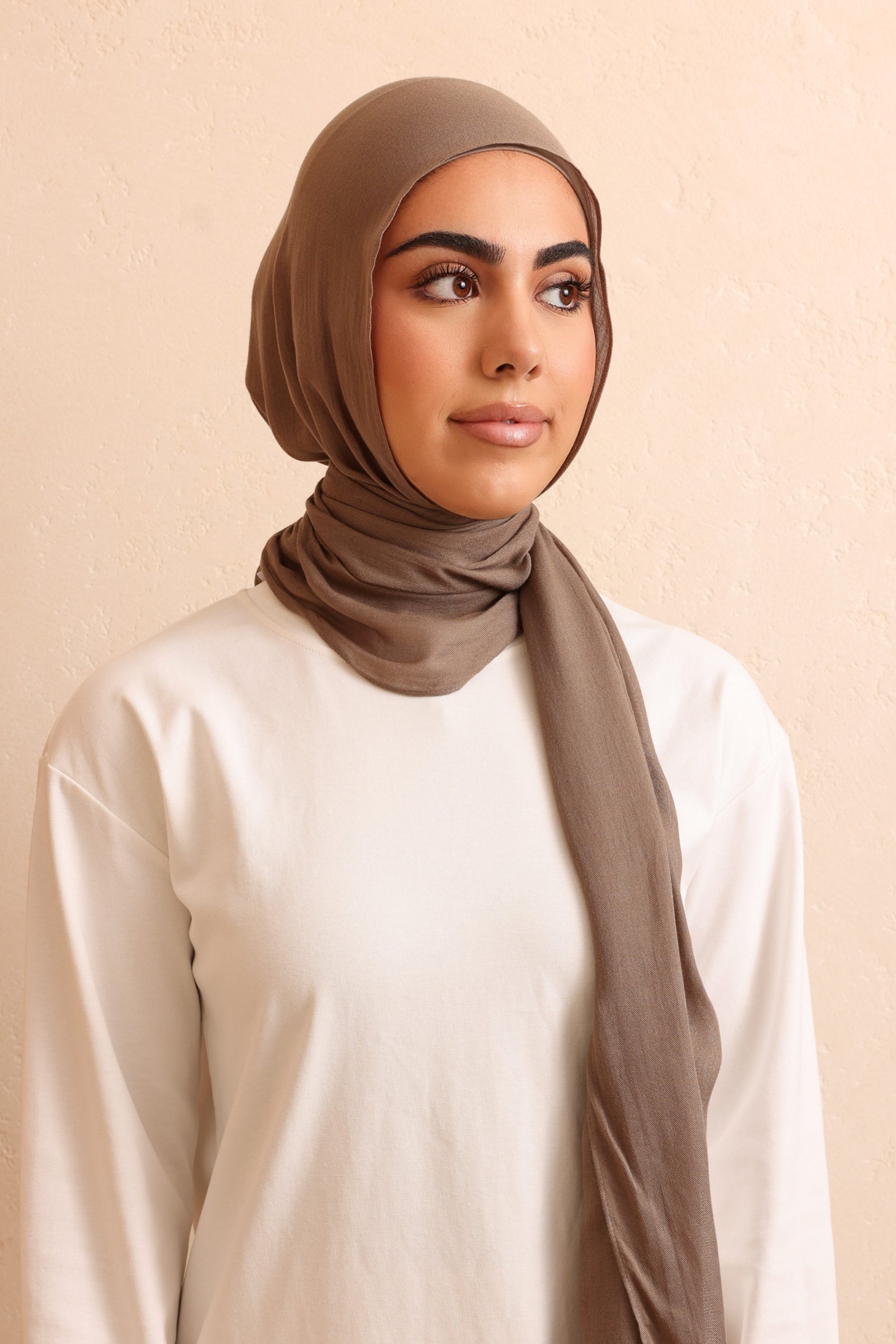 Single Stitched Modal Hijab - Coastal Fog