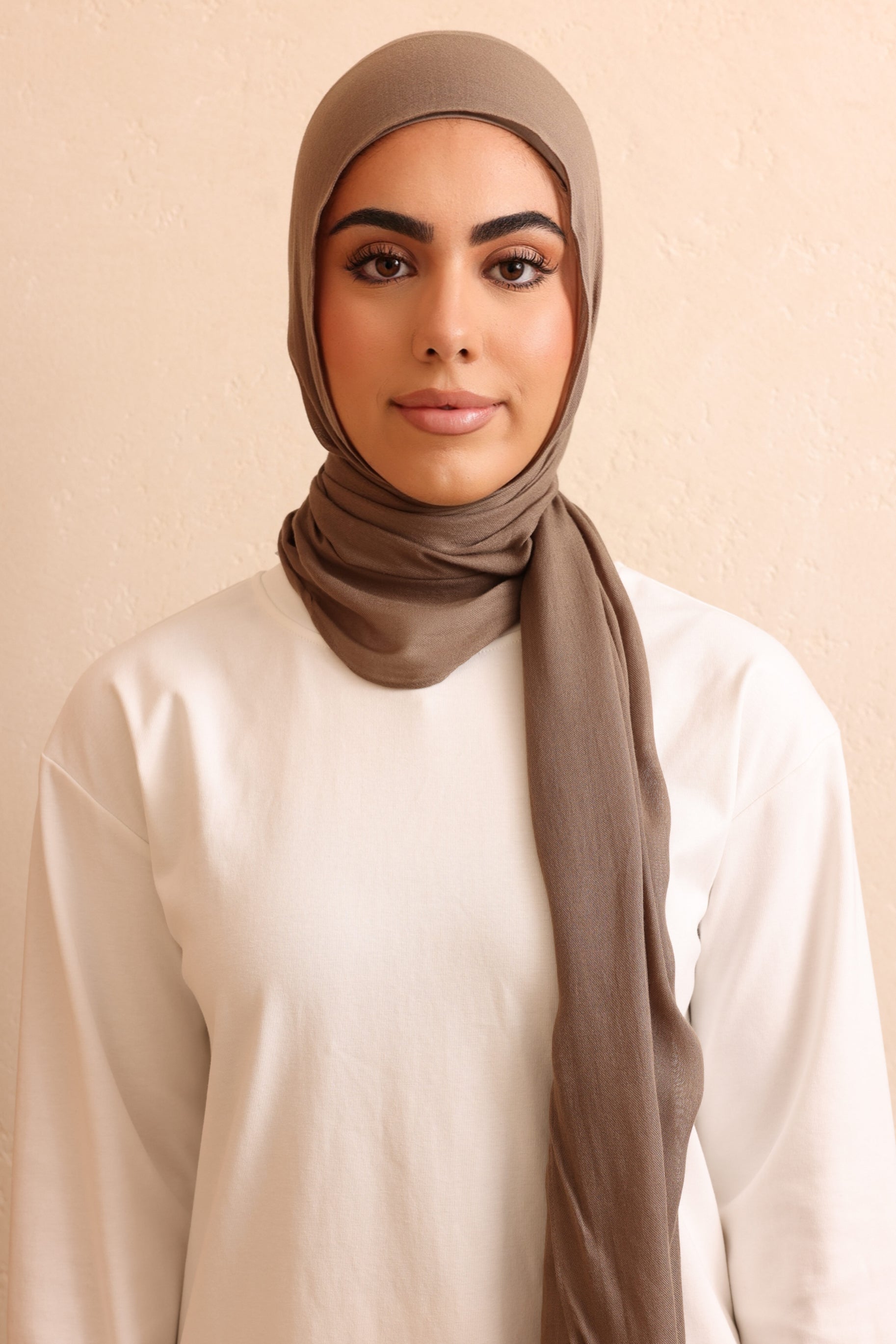 Single Stitched Modal Hijab - Coastal Fog