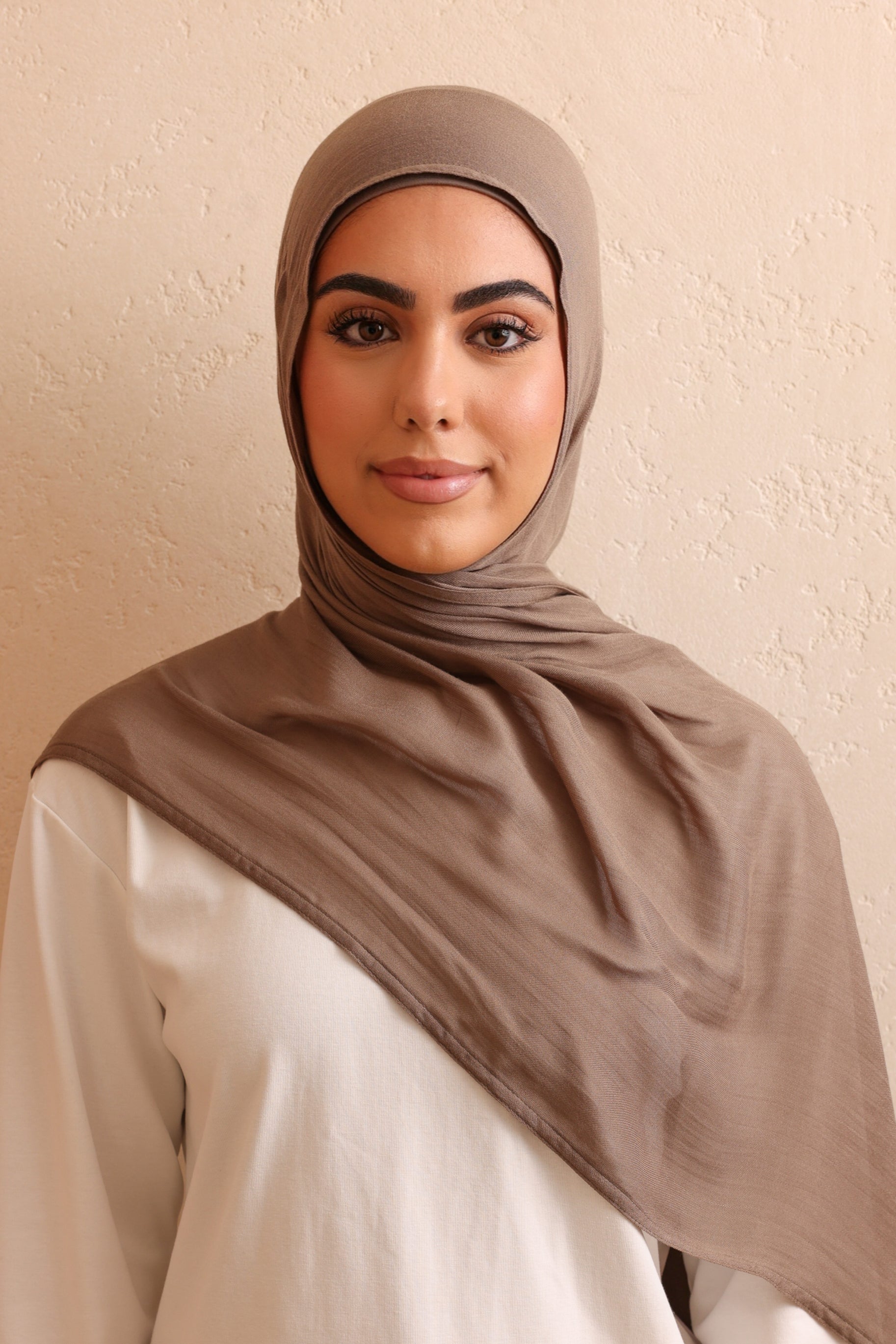 Double Stitched Modal Hijab Set - Coastal Fog