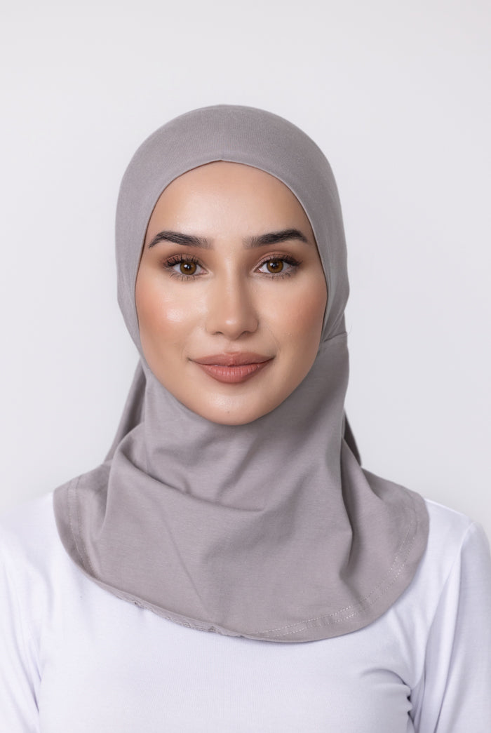 Cotton Full Coverage Tie Back Under Cap - 27 Grey