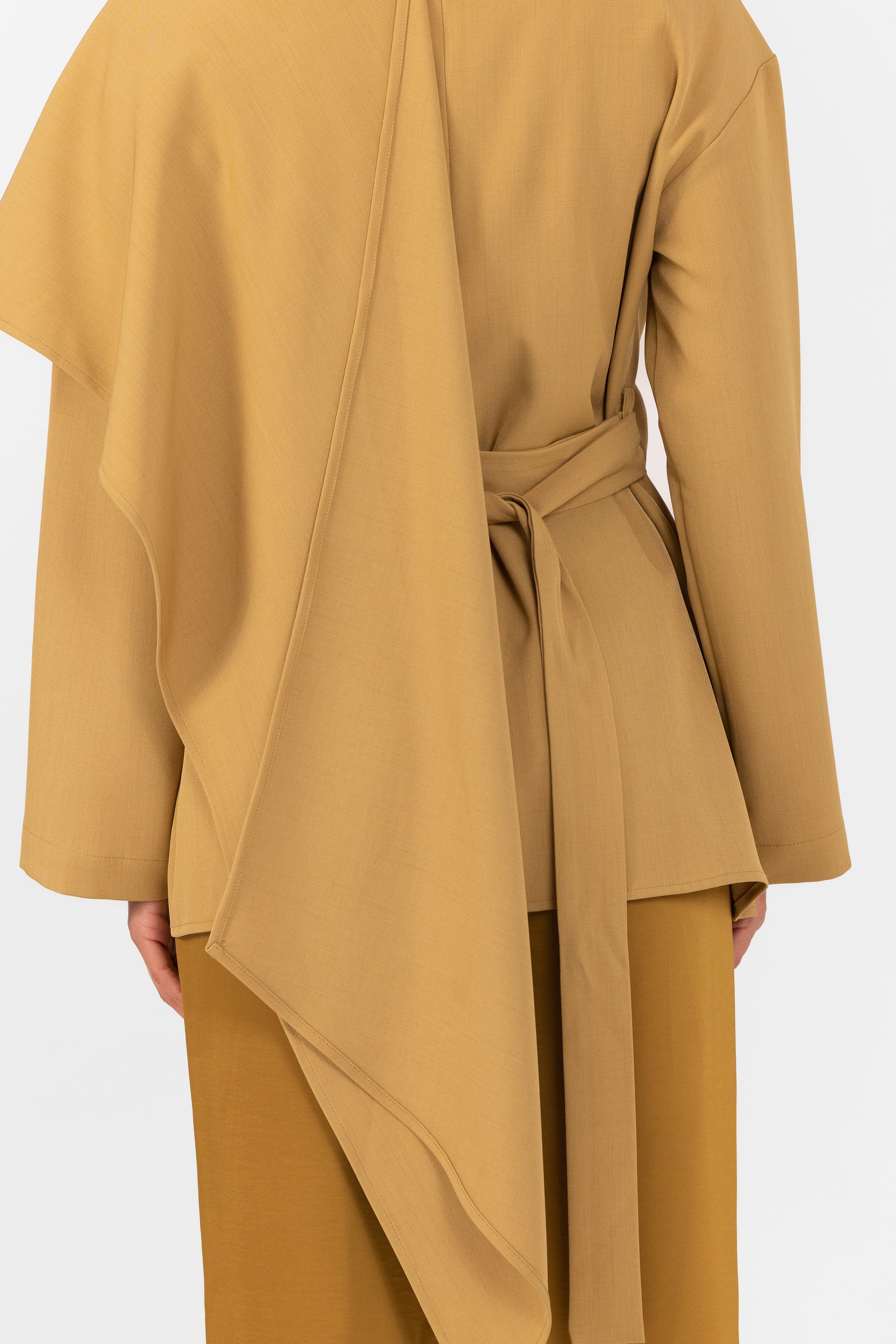 Ghanda Shawl Top - Mustard