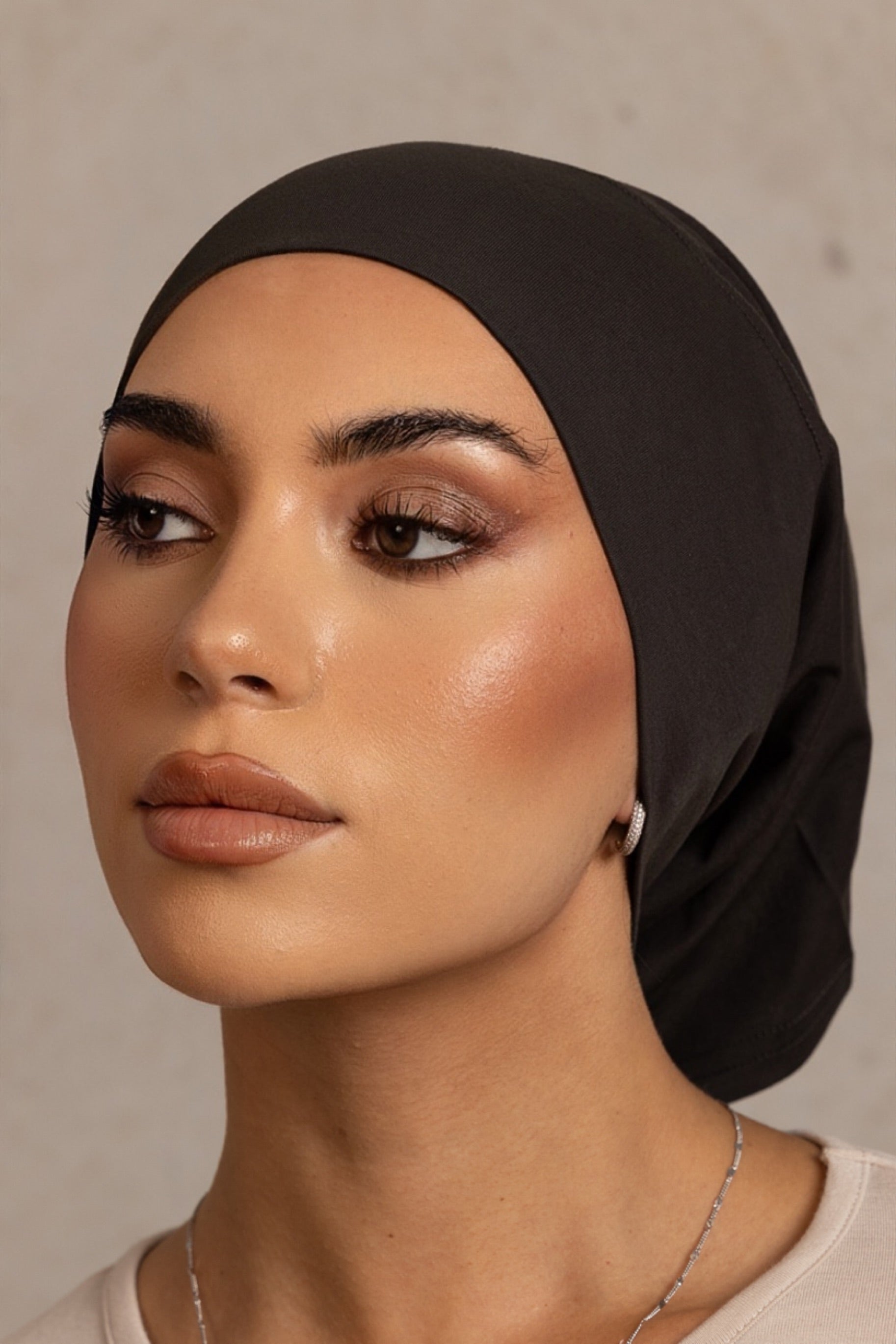 Ice Cotton Open Cap - Raven