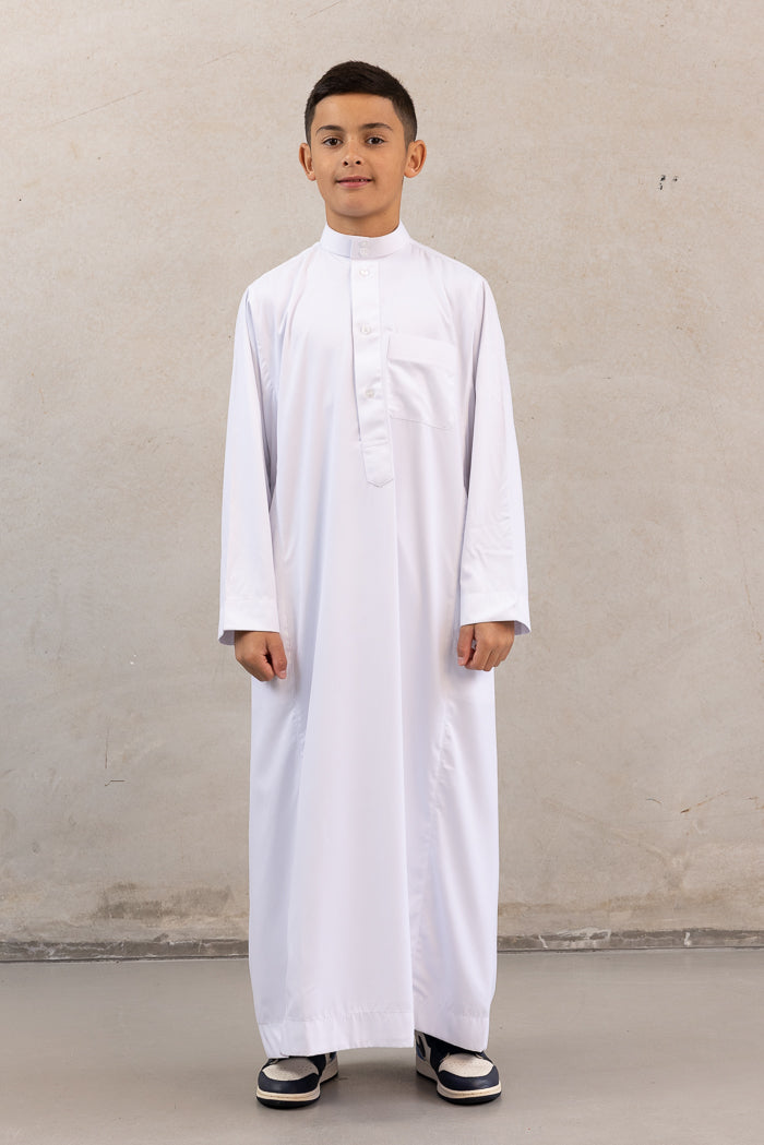 Youth Daffah Thobe - White